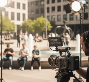 Grabación con dron profesional para videos institucionales municipales